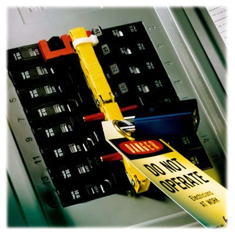3M™ PanelSafe™ Lockout System PS-0715, 3/4-in Spacing, 15 Slots, safeguards your electrical machines and lighting and equipment
